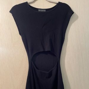 Black Mini Cutout Dress
